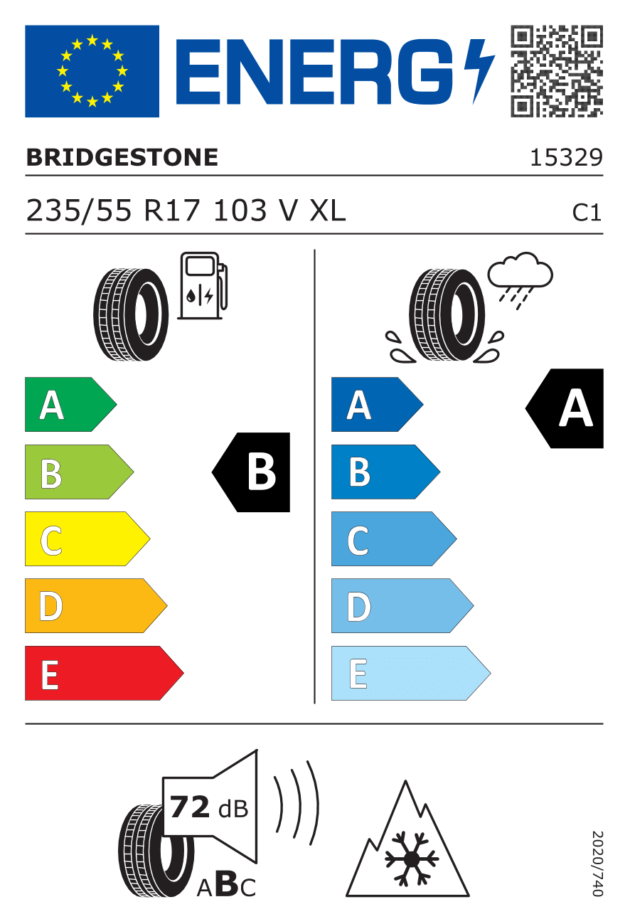 235/55R17 103V XL BRIDGEST BLIZZAK LM-005 ❄️ Winter