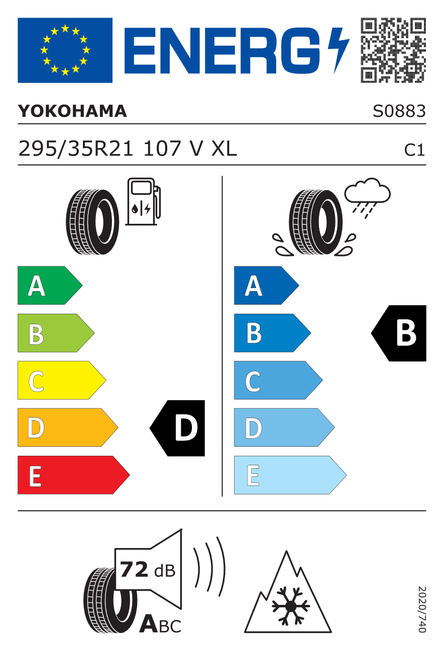 295/35R21 107V XL YOKO ADVAN WINTER V907 ❄️ Winter