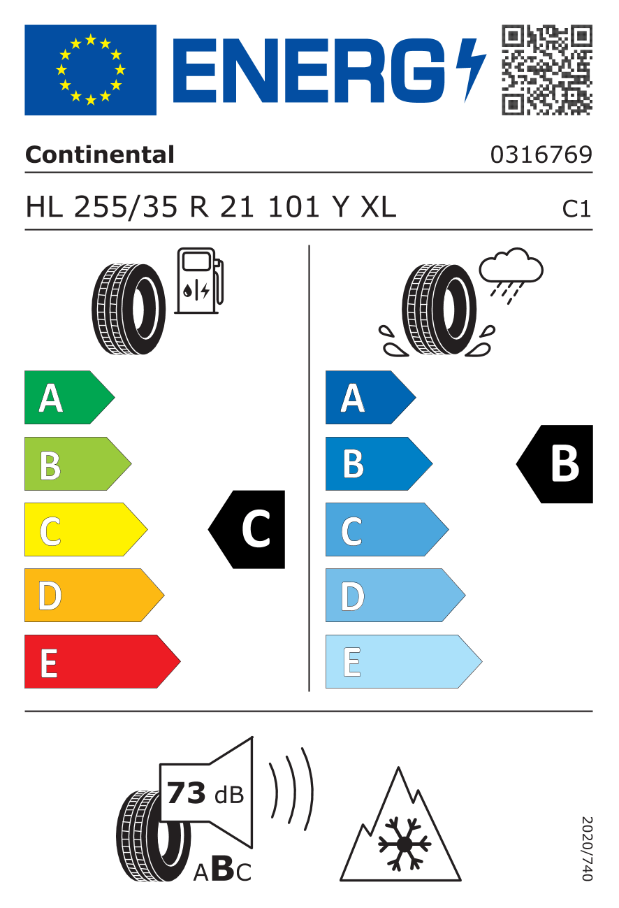 HL 255/35R21 101Y CONTI ALLSEASON CONTACT 2 allseason EV