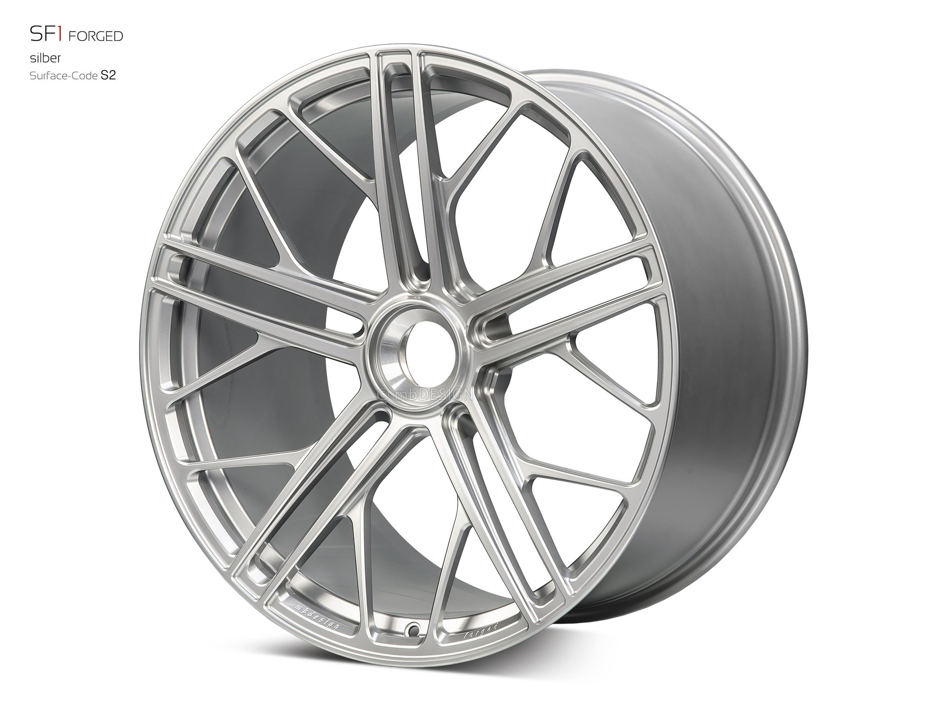 mbDESIGN SF1 Forged forged wheel 12x22 stark konkaves Design (DC) in silver – view 2 Links
