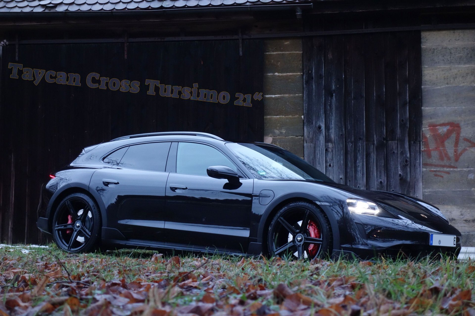 PORSCHE Taycan Cross Turismo Y1A - KV1S schwarz glänzend