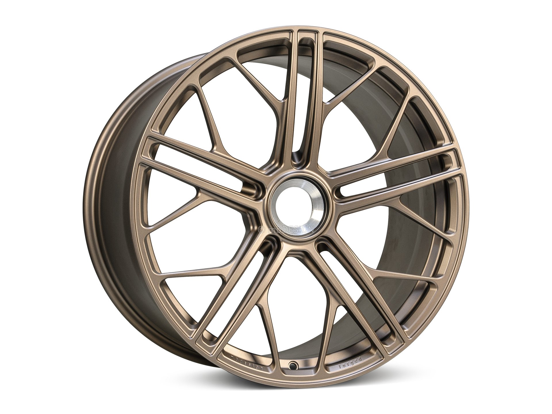 mbDESIGN SF1 forged wheel 11x21 stark konkaves Design (DC) in bronze light matt – view 1