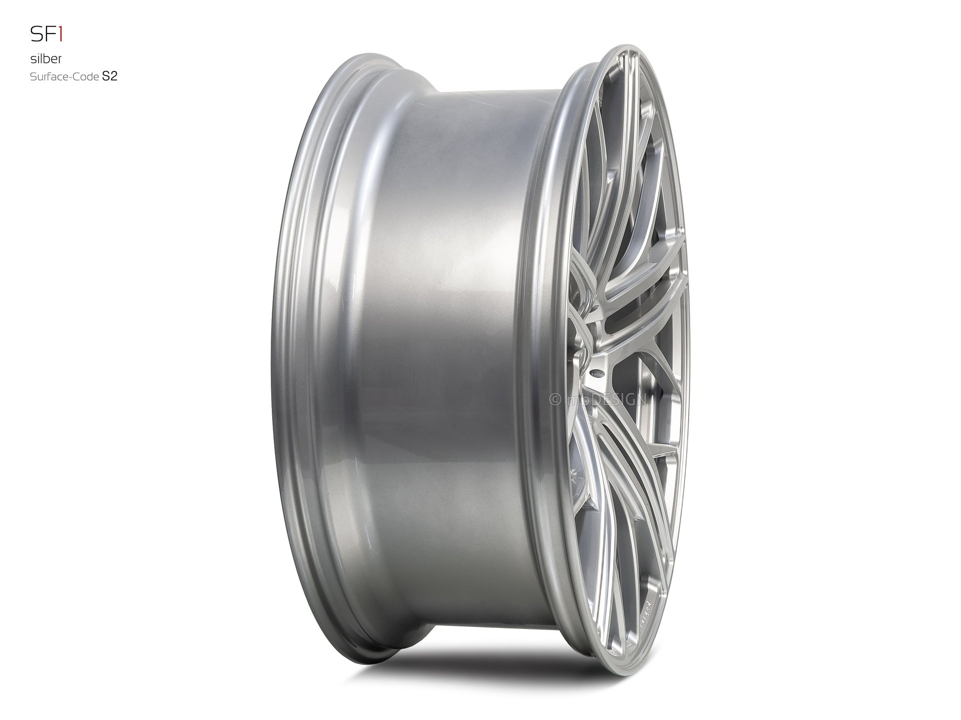 mbDESIGN SF1 Rad 10x24 konkaves Design in Silber – Perspektive 4