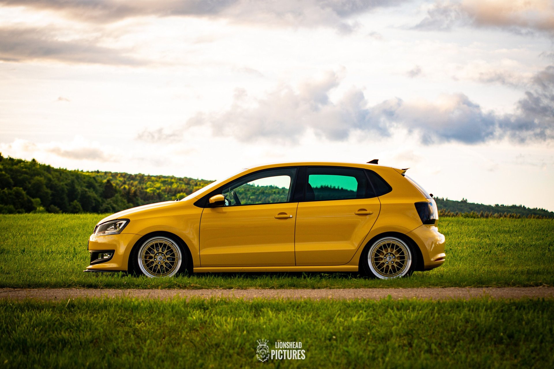VOLKSWAGEN Polo 6R LV1 gold shiny polished