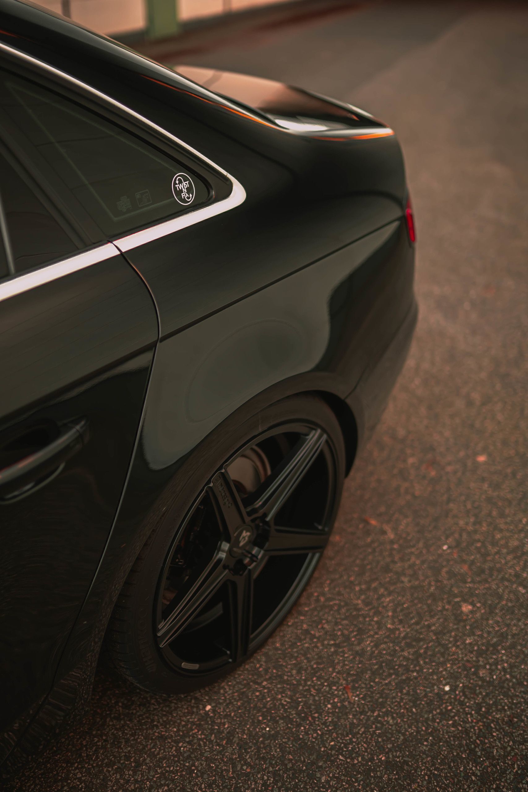 AUDI A4 B8 KV1 schwarz seidenmatt